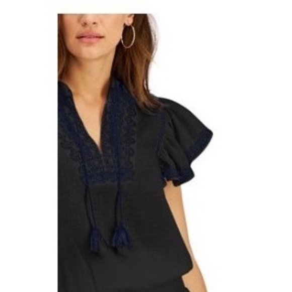 INC Embroidered Peasant Top Size XXL - Picture 2 of 3